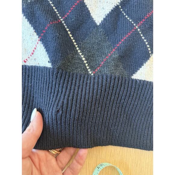 Evan Picone Merino Wool Sweater Shoulder Padded Medium Grandpacore 2258 - Picture 10 of 11